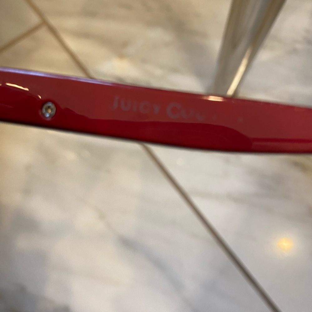 Y2K Oversized Juicy Couture Tortoise/Fuchsia Sunglasses - Picture 8 of 9